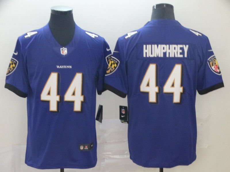 Men Baltimore Ravens 44 Humphrey Purple Nike Vapor Untouchable Limited Player NFL Jerseys